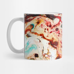 Abstract marble texture fluid art design Mug